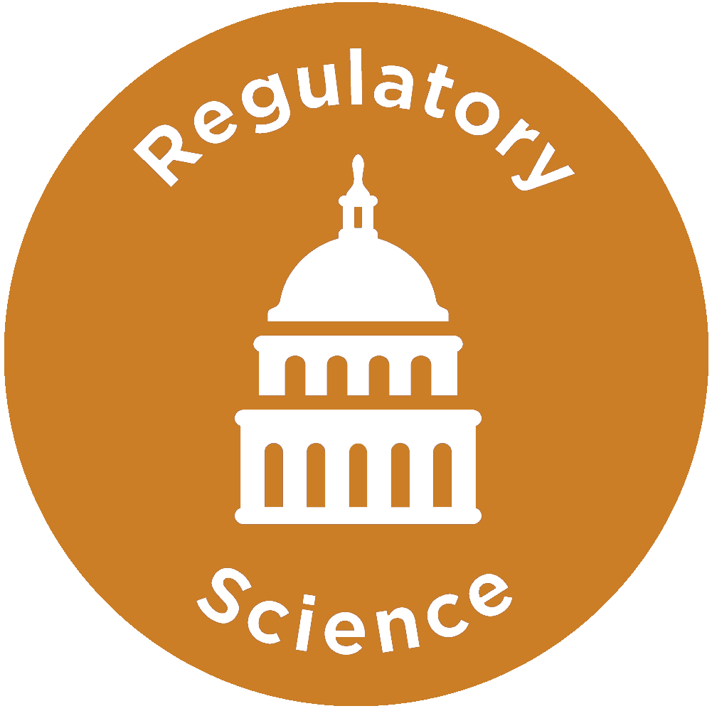 Translational Science icon with a capital building graphic