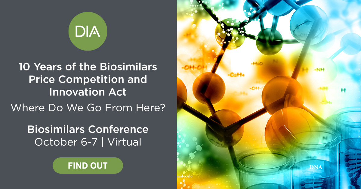 DIA Advertisement: Biosimilars Conference