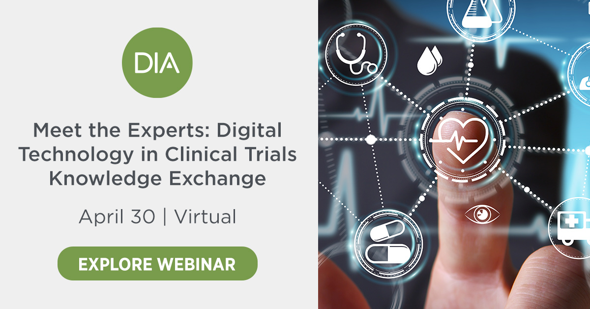 Meet the Experts: Digital Technology in Clinical Trials Knowledge Exchange Advertisement