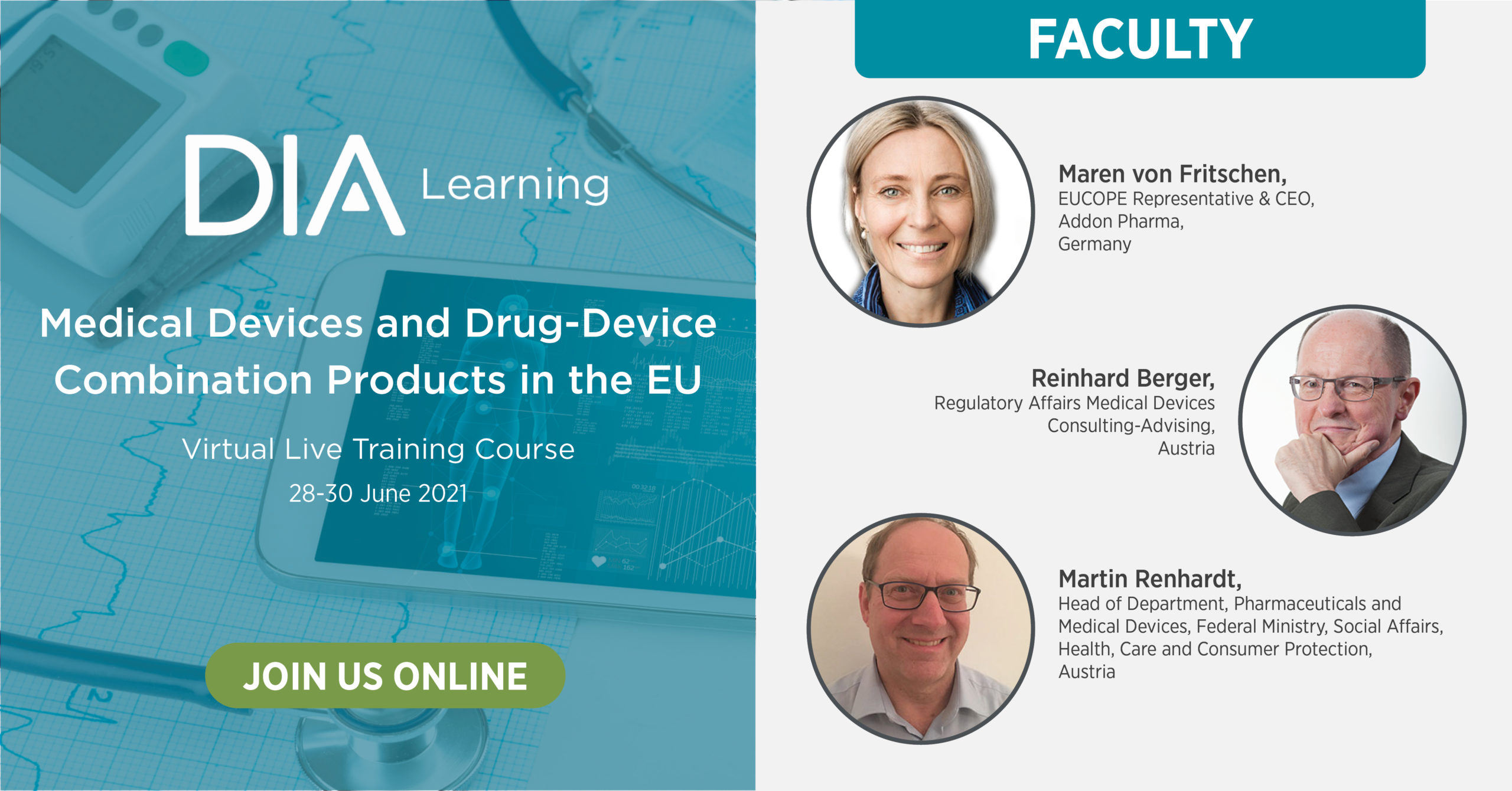 Medical Devices and Drug-Device Combination Products in the EU Training Advertisement