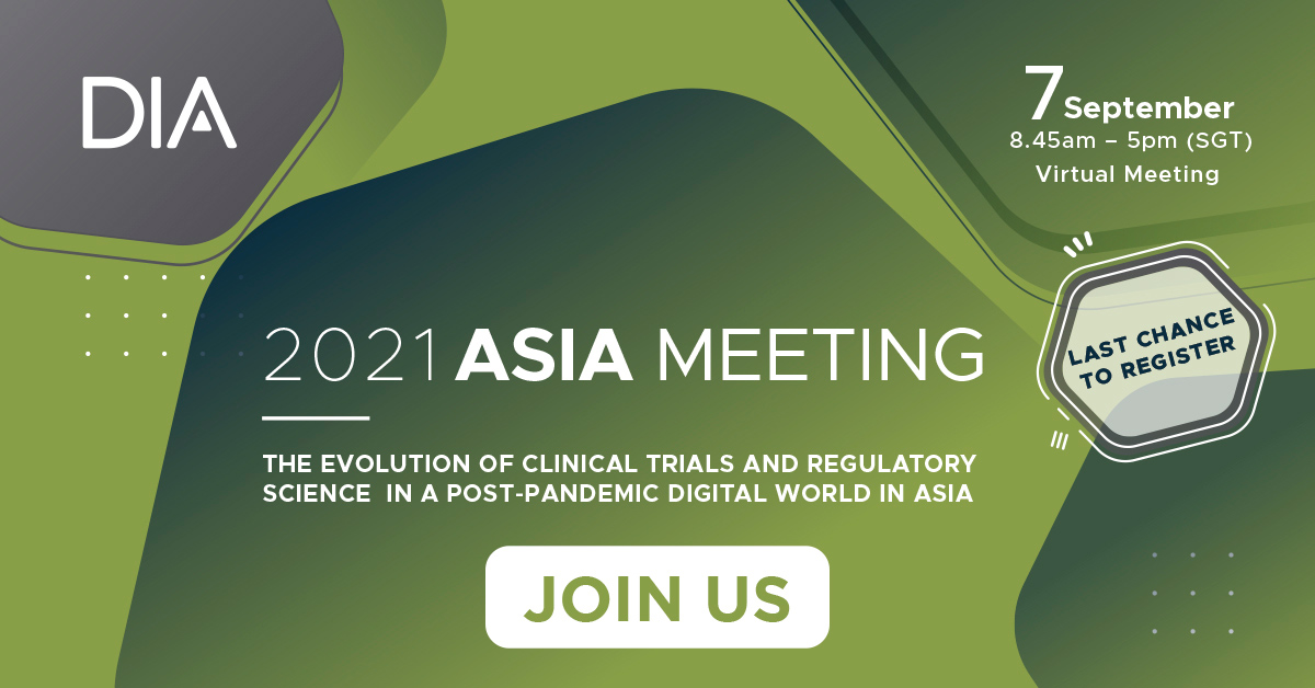 2021 DIA Asia Meeting Advertisement