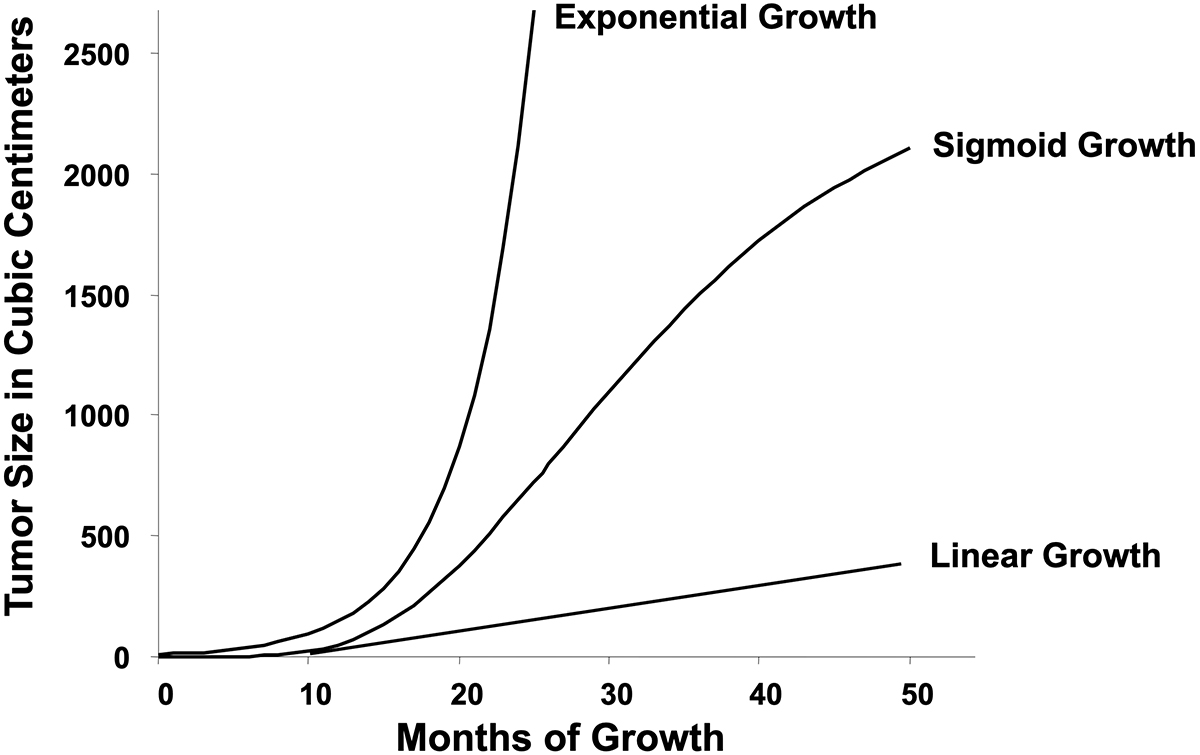 Three Common Growth Models graph