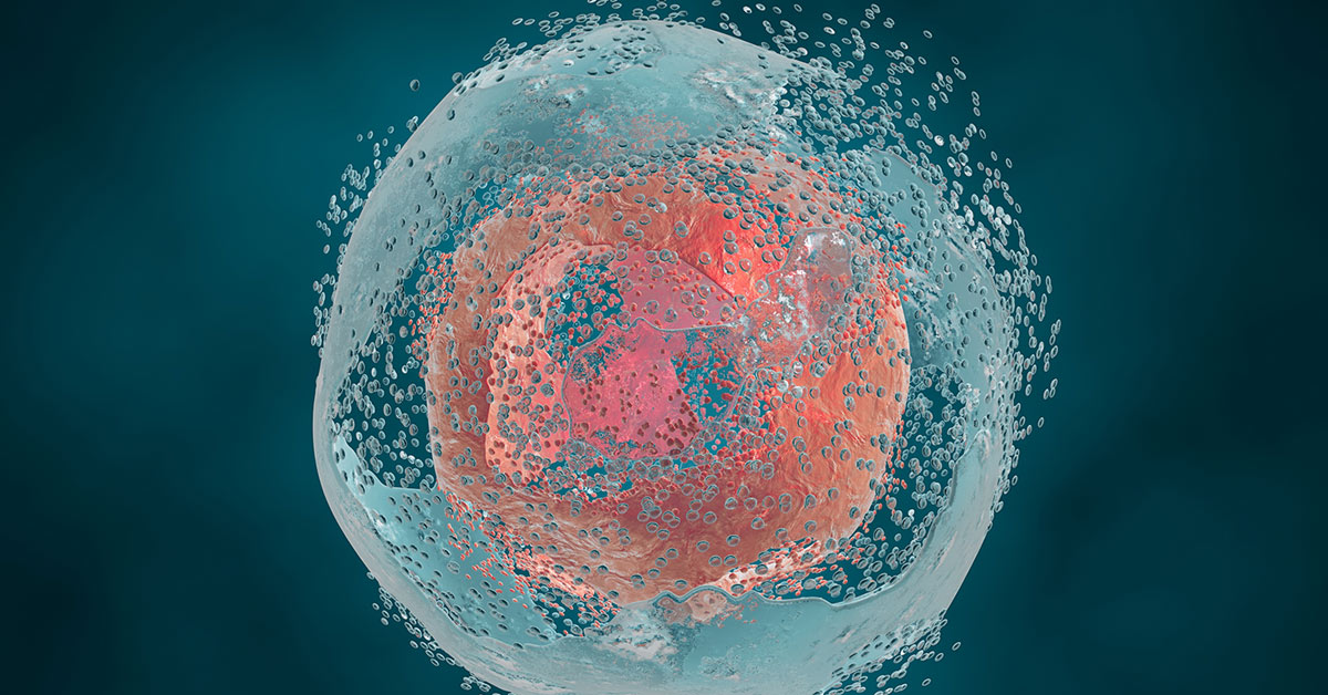 a graphic of cell death