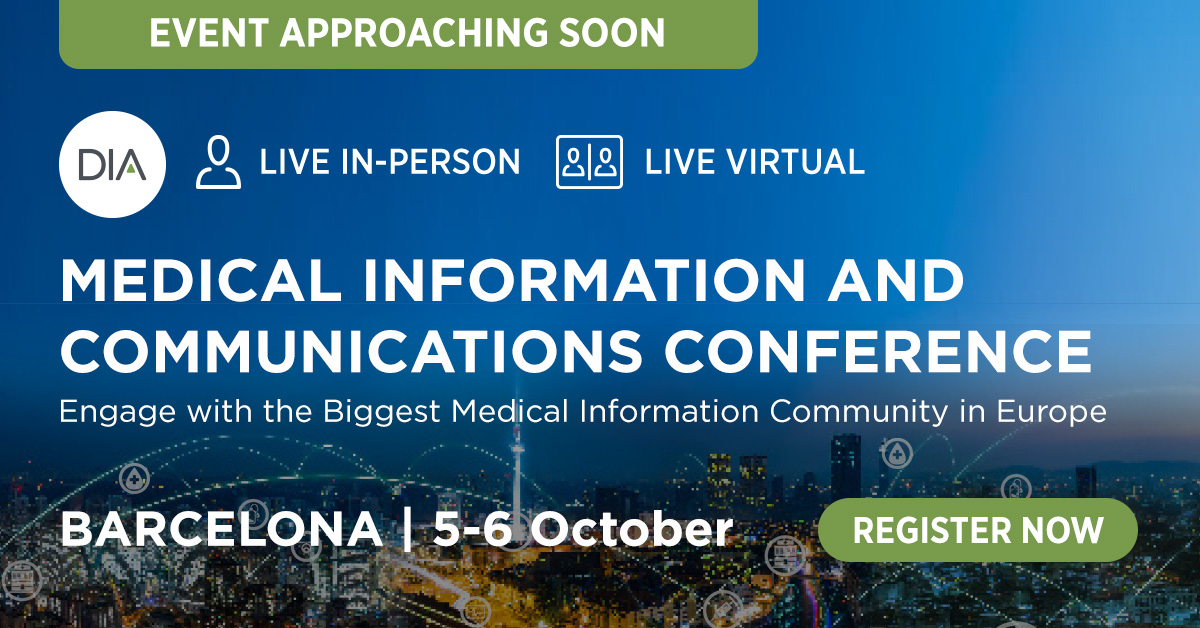 DIA Medical Information and Communications Conference Advertisement