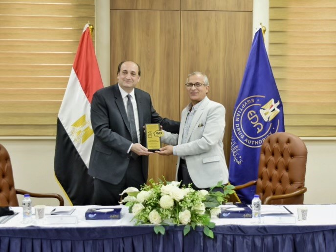 Marwan and Dr. Ayman Elkhateeb, Vice President of the Egyptian Drug Authority.