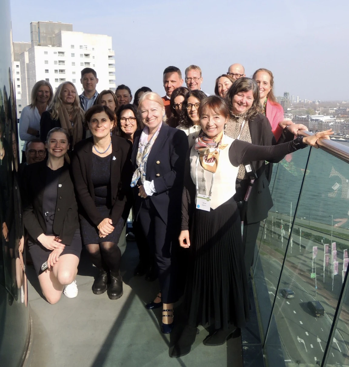 Several participants from the DIA European Executive Roundtable taking a break in Rotterdam.